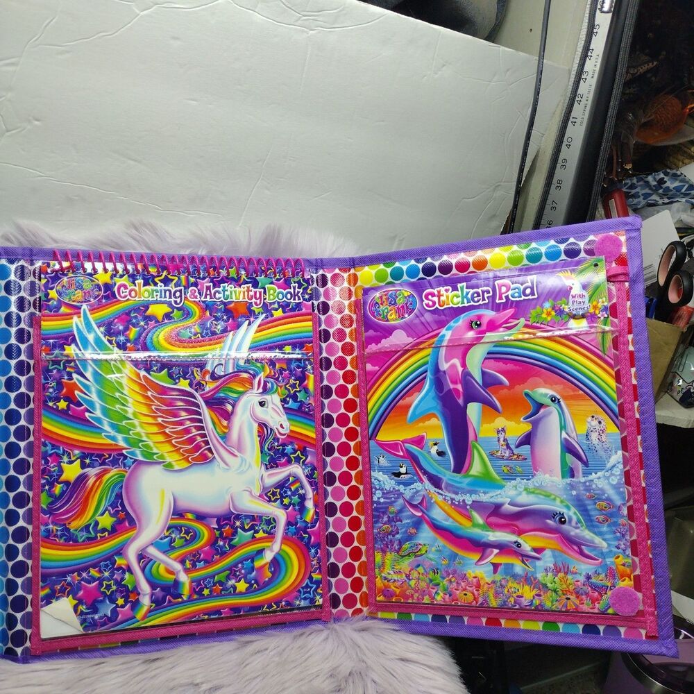 Lisa Frank Tikanni Husky Trifold Portfolio Storage Case Folder School Art 2022 - Picture 4 of 14